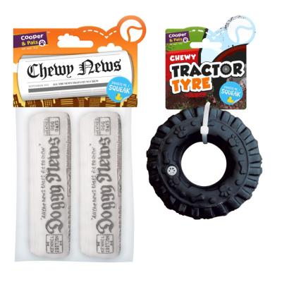 Squeaky newspaper dog toy hotsell