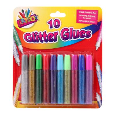 ARTBOX GLITTER GLUE PENS 10 ASSORTED COLOURS