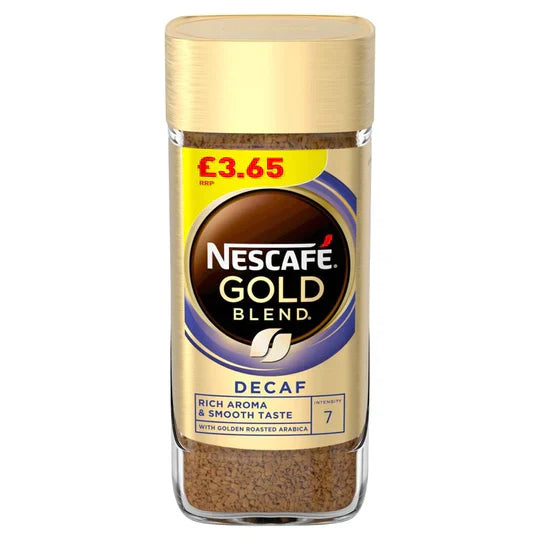 NESCAFE GOLD BLEND DECAF 95G PM £3.65 - CASE OF 6